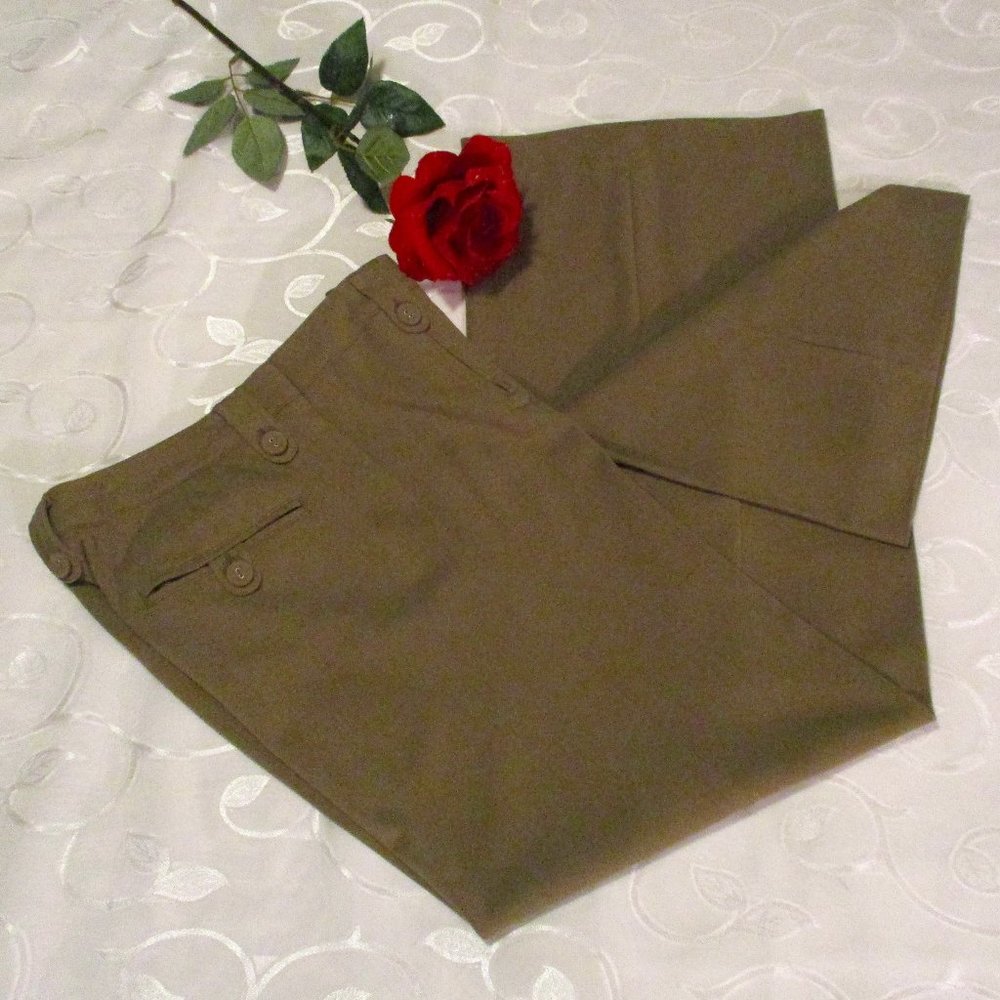 LARRY LEVINE BEIGE/TAUPE DRESS SLACKS